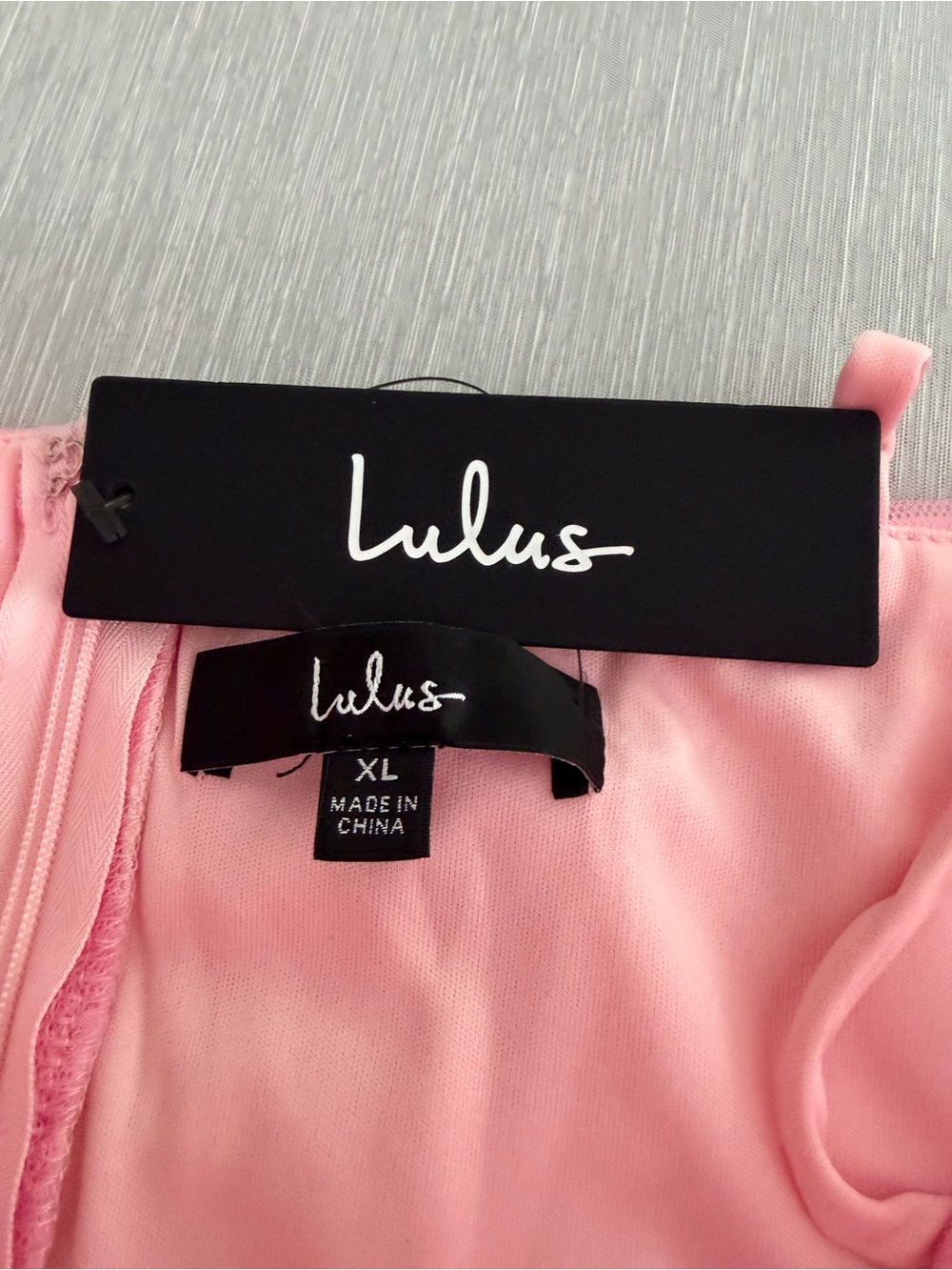 Lulus Special Poise Pink Tulle Pleated Sleeveless Tiered Mini Dress Size XL NWT - Picture 12 of 15